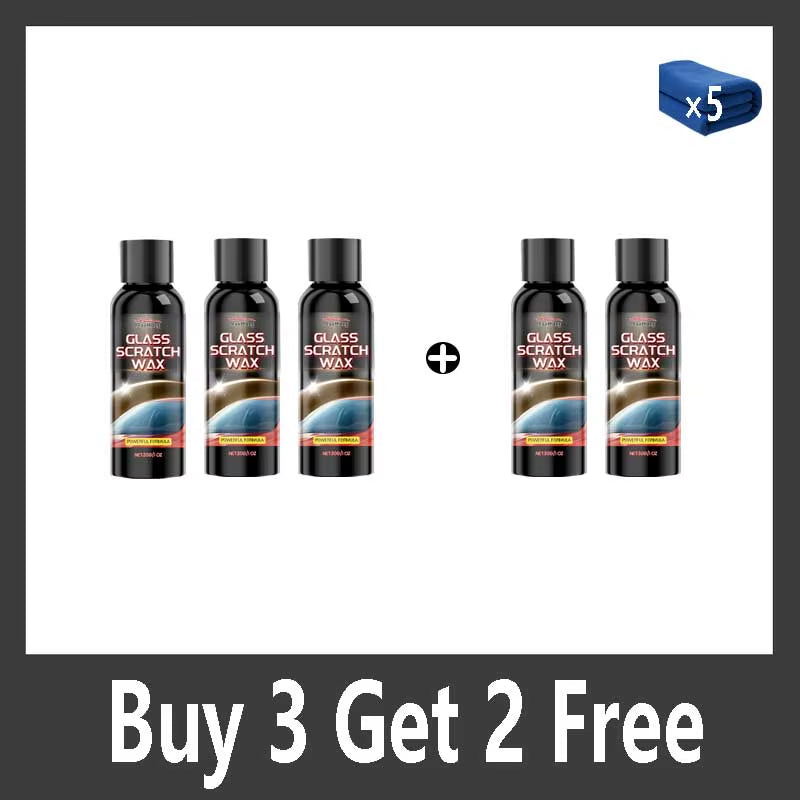 NEW Glass Scratch Repair Paste - Car Window & Bathroom Shower Glass Polishing, Window Glass Scratch Repair, with Sponge.