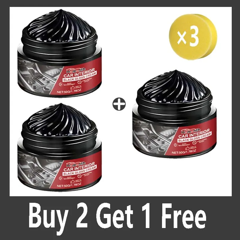 Car Plastic Restorer Back to Black Gloss Auto Interior Leather & Panel Renewal Wax Coating Agent Auto Polish and Repair Coating