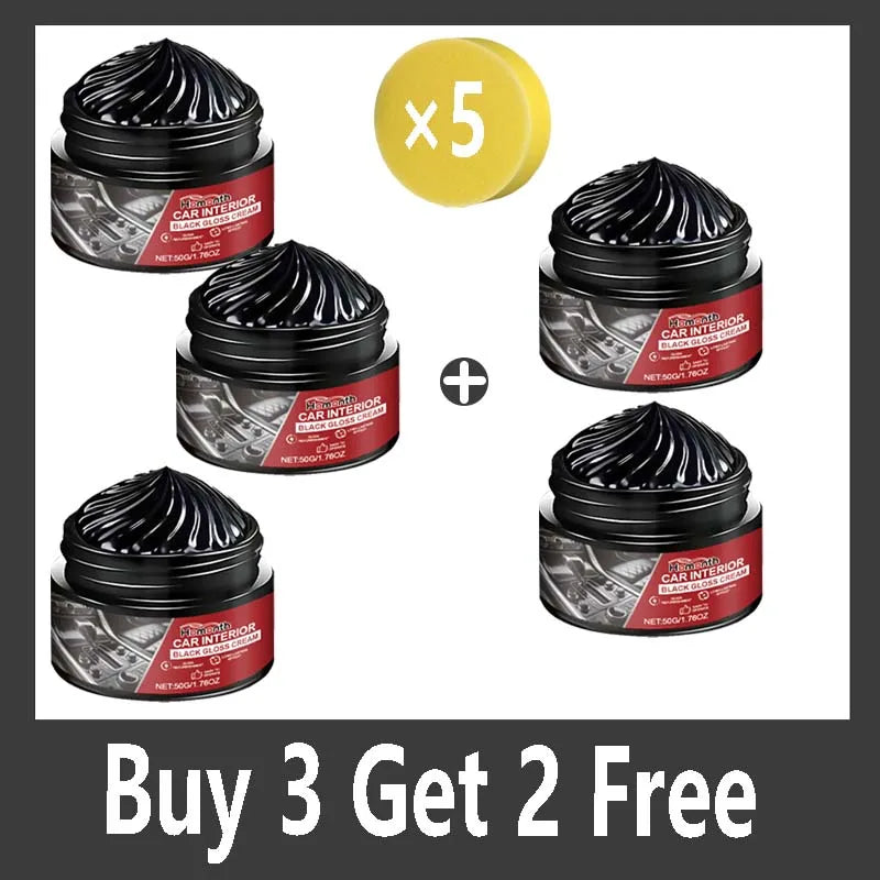 Car Plastic Restorer Back to Black Gloss Auto Interior Leather & Panel Renewal Wax Coating Agent Auto Polish and Repair Coating