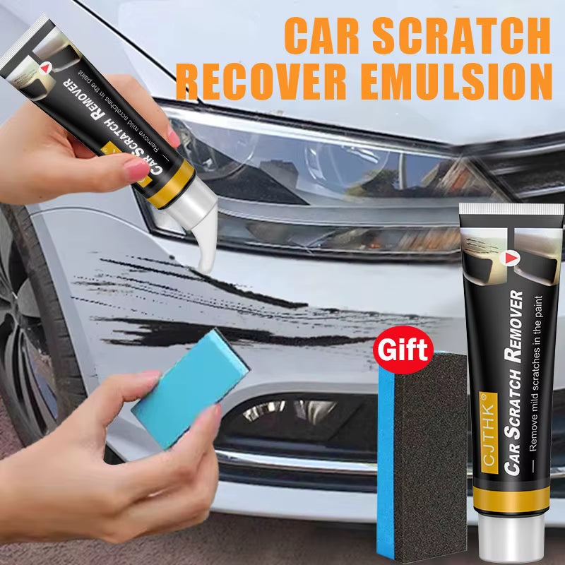 Car Scratch Remover Car Polishing Paste with Sponge Car Body Paint Care Remove Scratch Repair Broken Paint Smooth Car Body