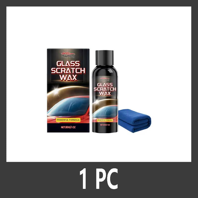 NEW Glass Scratch Repair Paste - Car Window & Bathroom Shower Glass Polishing, Window Glass Scratch Repair, with Sponge.