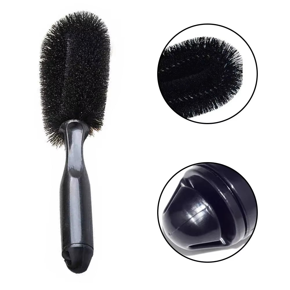 Car Wheel Brush Tire Cleaning Brushes Tools Car Rim Scrubber Cleaner Duster Handle Motorcycle Truck Wheels Car Detailing Brush
