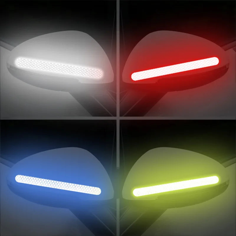 Universal Car Rearview Mirror Reflector Safety Strip Stickers Anti-Collision Reflector Stickers Decals Auto Exterior Accessories