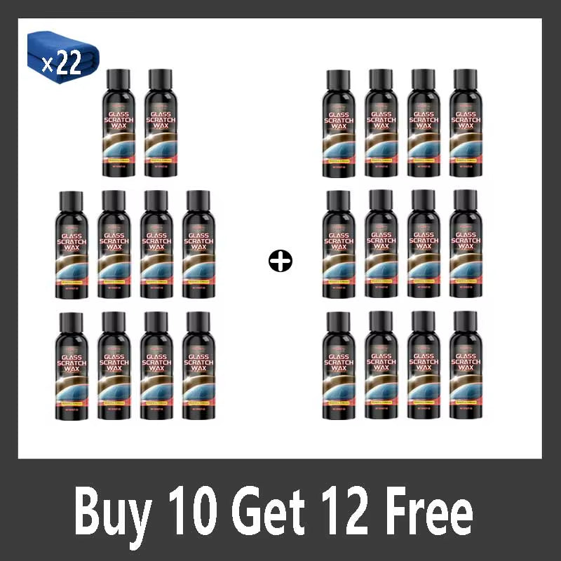 NEW Glass Scratch Repair Paste - Car Window & Bathroom Shower Glass Polishing, Window Glass Scratch Repair, with Sponge.