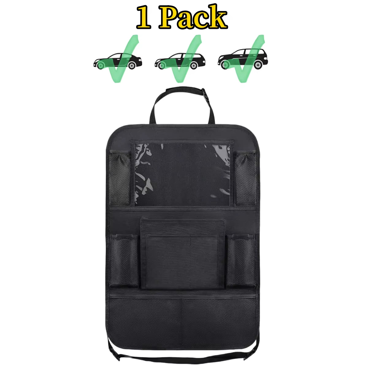 Car Seat Back Organizer 10 Storage Pockets with Touch Screen Tablet Holder Protector for Kids Children Car Accessories