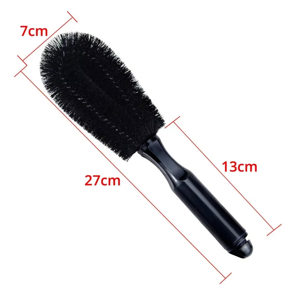 Car Wheel Brush Tire Cleaning Brushes Tools Car Rim Scrubber Cleaner Duster Handle Motorcycle Truck Wheels Car Detailing Brush
