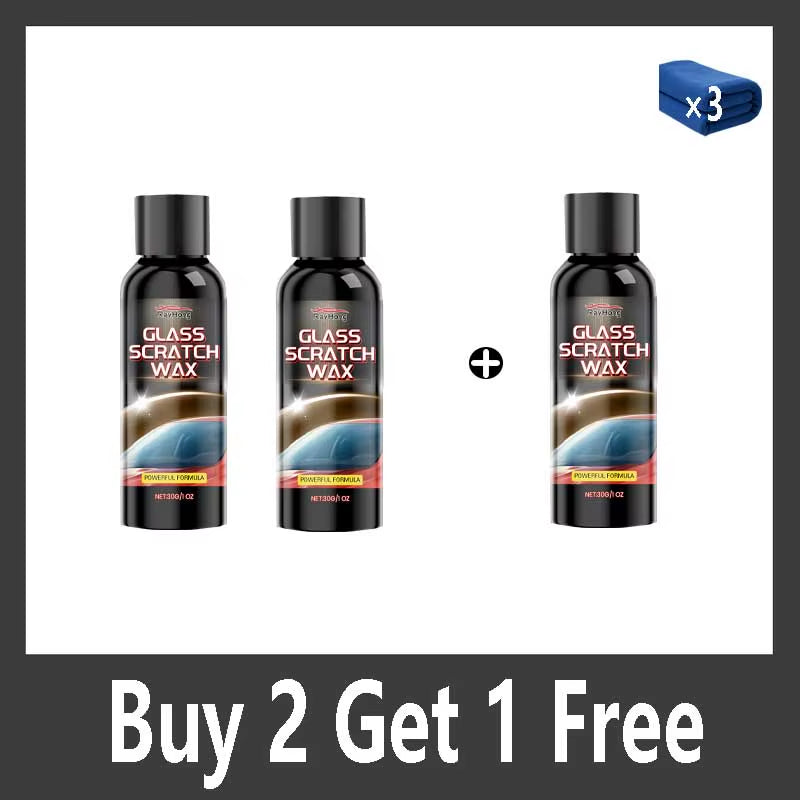 NEW Glass Scratch Repair Paste - Car Window & Bathroom Shower Glass Polishing, Window Glass Scratch Repair, with Sponge.