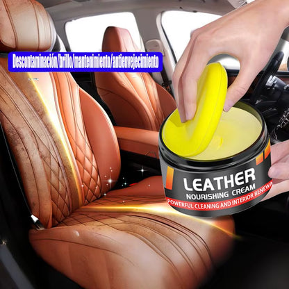 Multifunctional Leather Care Maintenance Oil Cleaning Cream for Car Interior Leather Seat Sofa Bag Shoes Jacket Care Polishing/V