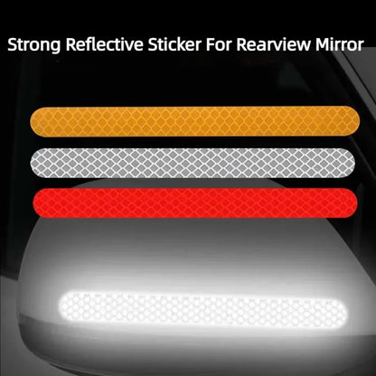 Universal Car Rearview Mirror Reflector Safety Strip Stickers Anti-Collision Reflector Stickers Decals Auto Exterior Accessories